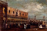 Francesco Guardi Venice, A View Of The Piazzetta Looking South With The Palazzo Ducale painting